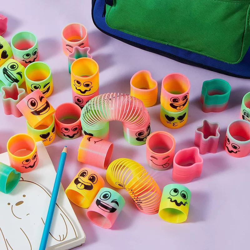 Маленькая пружинка Slinky, цветной эластичный игрушка, (Cross-border trading)