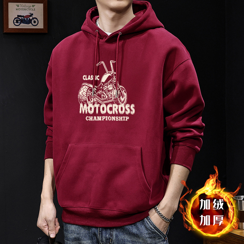 420g estilo de puerto japonés guapo chaqueta impresa con capuzas primavera y otoño hombre abrigo de estudiante casual suelto