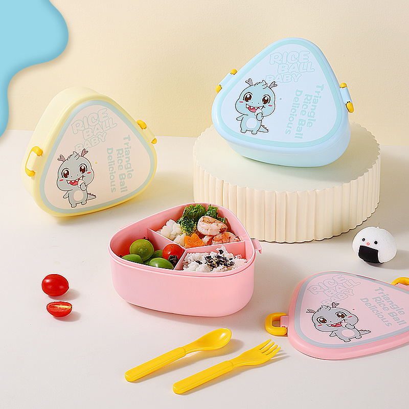 Food grade baby food supplement bowl children's cartoon lunch box cute cute lunch box children's outdoor snack box