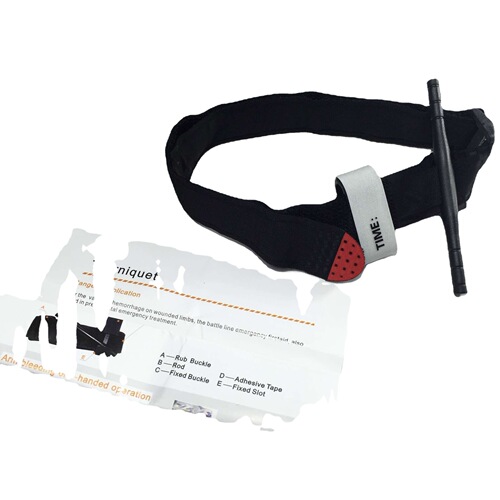 Tactical tourniquet cat hemostatic bandage, screw-type tourniquet, one-handed operation first aid