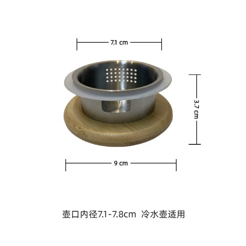 Teapot stainless steel, cover, stainless steel AISI 304