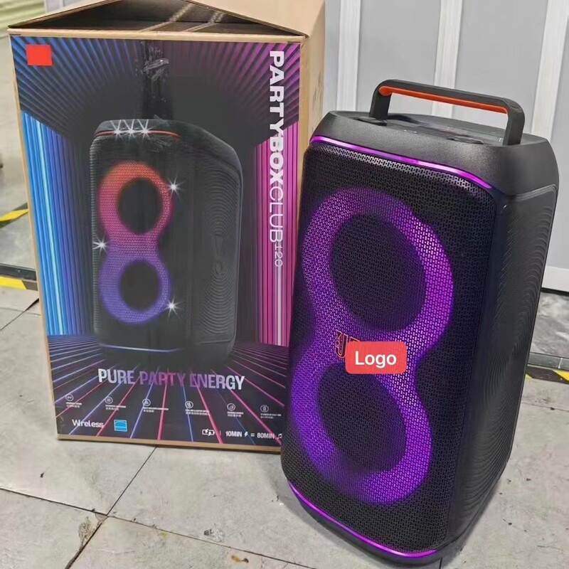 Cross-Border Applicable Partybox120 Bluetooth Heavy Bass Outdoor Mobile Large Speaker with Light Show and Sound System 160W Cross-Border Applicable Partybox120 Bluetooth Heavy Bass Outdoor Mobile Large Speaker with Light Show and Sound System 160W