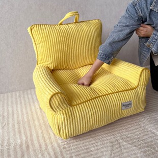 [Removable and washable, fabric liner] four seasons universal net red cat sofa yellow