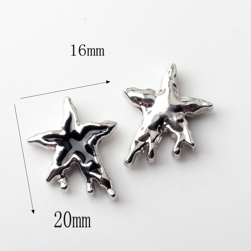 80g Weight Pendant Jewelry Making Type DIY Jewelry Accessories, Earrings Classification 10 PCS/Package Quantity Alloy Material Star, Moon Pattern Simple Style, Korean Style Style Enamel, Enamel, Plating Craft Black Color 10 PCS/Package Alloy Star Moon Pendant DIY Jewelry Accessories Earrings 8