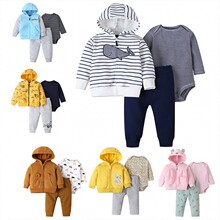 儿童服装婴儿卫衣分体外套套装秋冬一件代发童装一岁宝宝衣服跨境