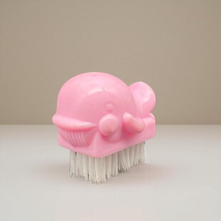 Factory Direct Sales Plastic Nail Brush Whale Animal Shape Small and Cute Nail Cleaning Brush