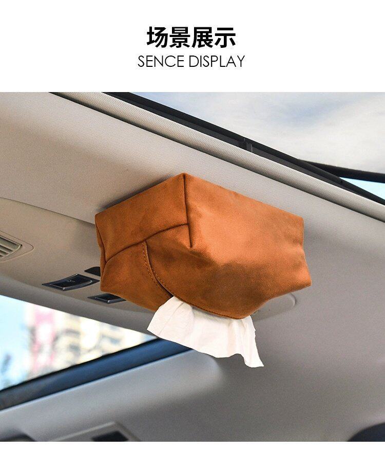 Tk Amazon Cross-Border Hot-Selling Magnetic Tissue Box Creative Tissue Holder Sunroof Car Tissue Box Automotive Supplies