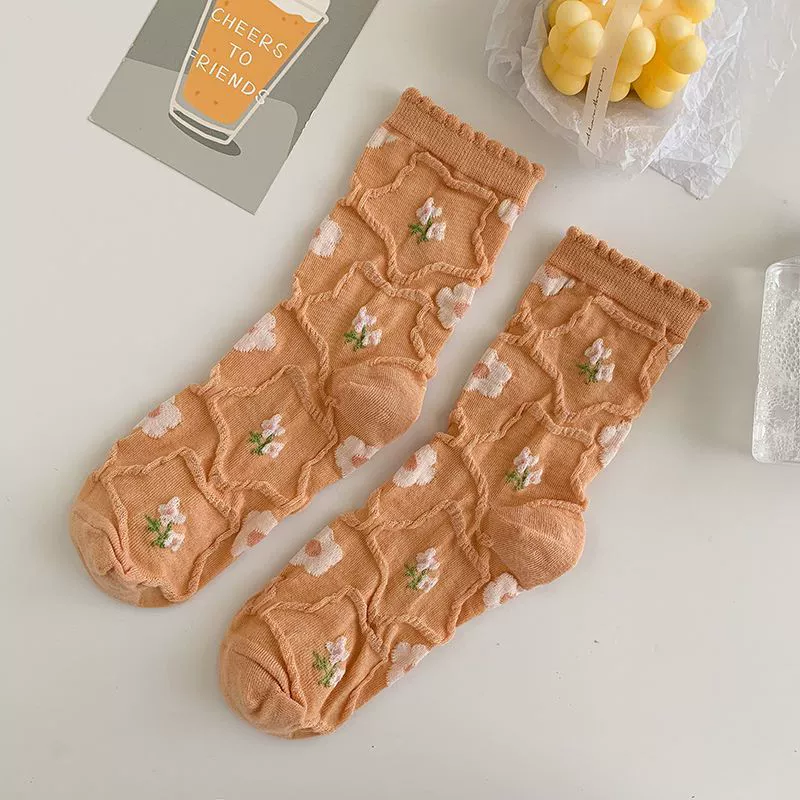 Тайд, японские свежие летние милые knee socks, интернет-знаменитость, мидл-лонг, с маленькими мишками