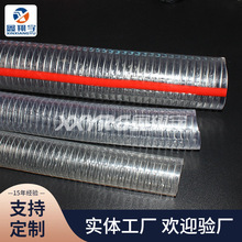 耐寒四季柔软防静电透明PVC钢丝软管 加厚零下35度柴汽油输送软管