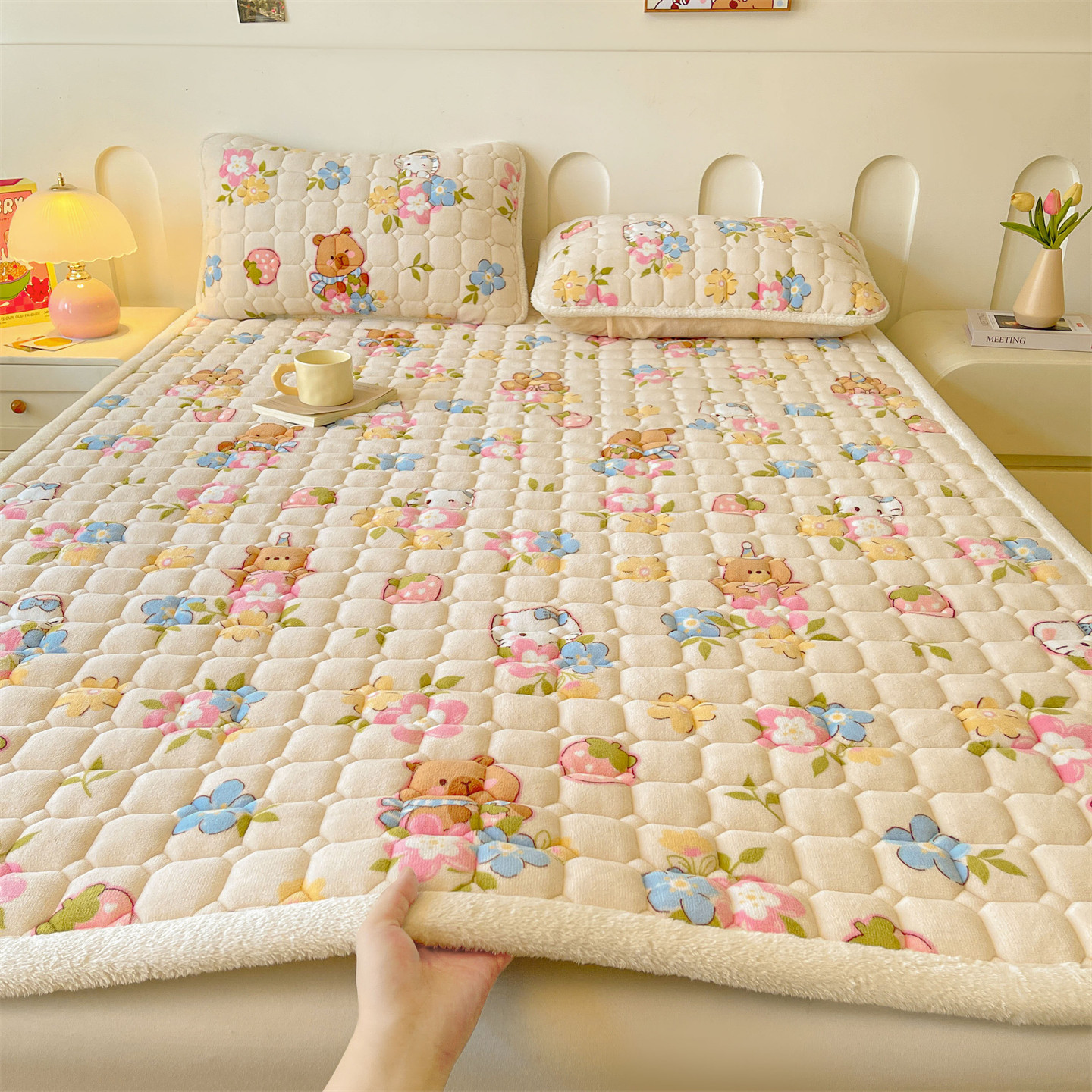 다채로운 귀여운 애완동물 [미끄럼 방지, 정전기 방지, 축열 및 보온]