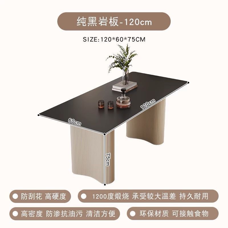 순수한 검은 색 바위 접시 120*70*75 흰색 다리 이중 주문