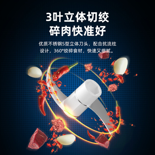 New multifunctional household electric garlic pounding machine mini wireless charging small food supplement cooking wall breaking machine