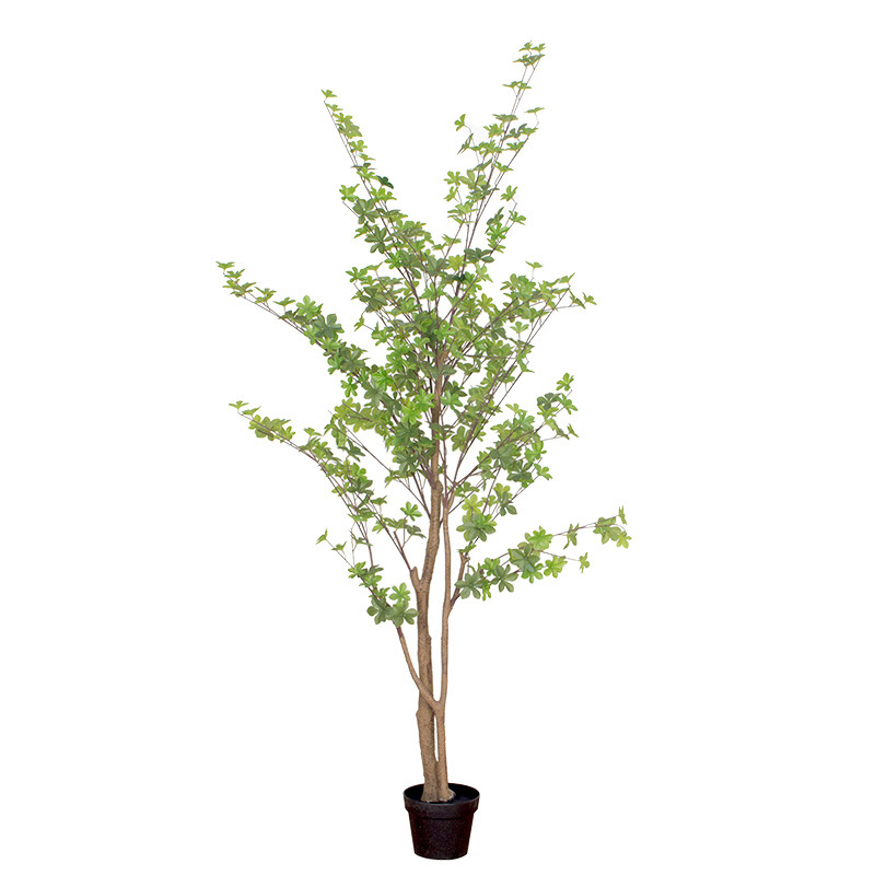 Fábrica de árboles artificiales Venta caliente decoración de plátano artificial planta verde artificial en maceta comercial decoración suave árbol artificial