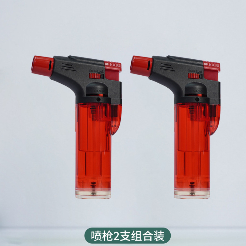 新打火机高级防风直冲打火机点火器点艾条神器点雪茄充气焊枪喷枪|undefined