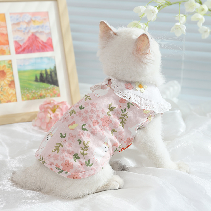 Ropa para gatos, ropa para gatos, muñecas de verano delgadas, ropa para gatos, mascotas, gatos, chalecos de verano