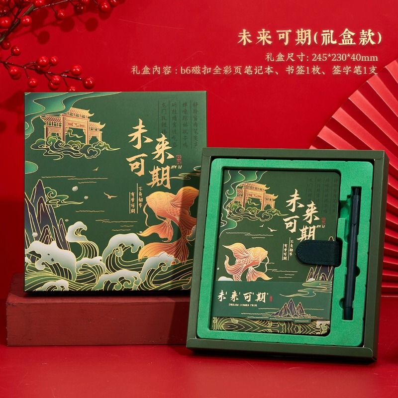 源头工厂锦鲤古典中国风故宫文创礼品学生奖励国潮高颜值新年礼盒|undefined