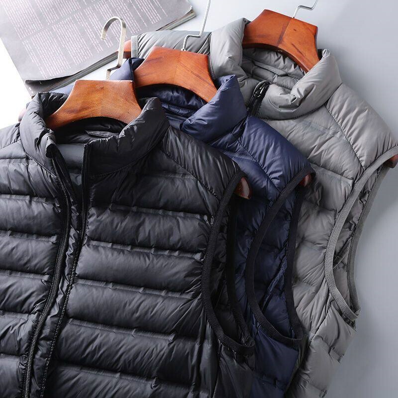 90% down Cotton! 600+ Fill Power! Export Men's Clothing Factory Surplus Stock Autumn/Winter down Cotton Vest