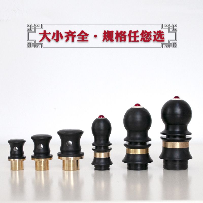 老式材质酒葫芦配件镶口震动水酒气孔密封防渗铜密胺塞子打孔实木
