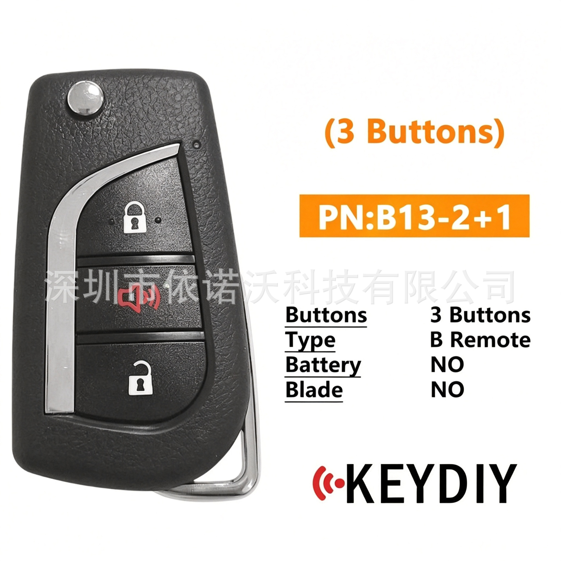 KEYDIY B13-2+1 KD universal car remote key remote control module, for international and overseas markets