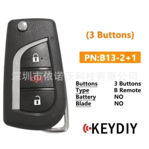KEYDIY B13-2+1 KD universal car remote key remote control module, for international and overseas markets