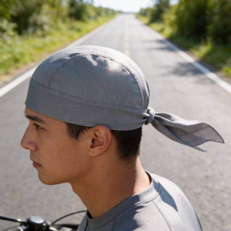 Cycling Hat with Pirate Hat Style, Moisture-Wicking and Sweat-Absorbing Headscarf, Sun Protection, Casual Neck Protection Cap, Sweat-Absorbing and Quick-Drying