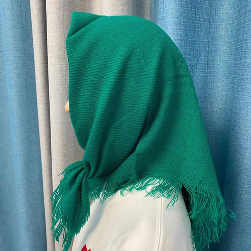 Women's headscarf, rural old lady's scarf, women working in the fields, square scarf, old woman's warm square scarf