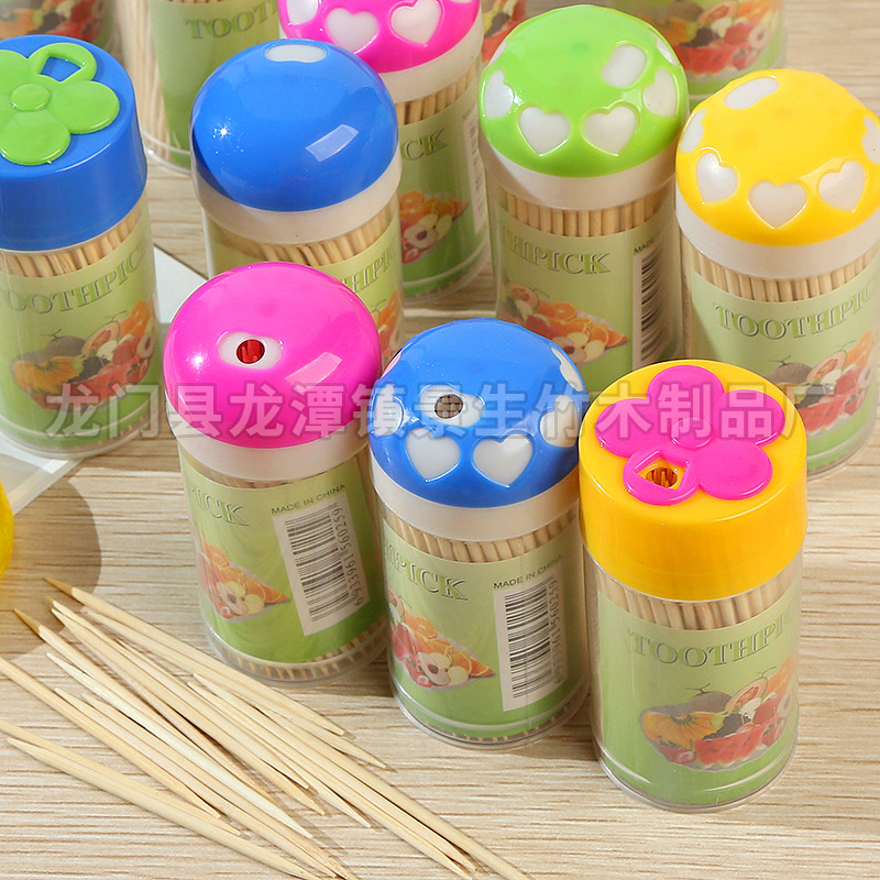 Fabricante mayorista de botellas multiusos asequibles, botellas con diseño de flor de ciruelo, palillos de dientes de doble punta, palillos de dientes pequeños, palillos de dientes para grandes almacenes y palillos de dientes para puestos callejeros. image 3