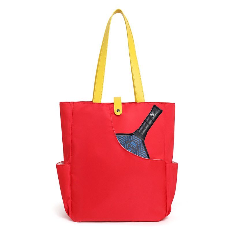 Bolsa de fútbol al aire libre bolsa de tenis de alto valor facial de hombro de mujer gran capacidad de un hombro bolsa de bádminton