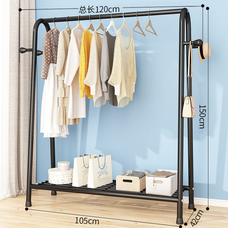 120cm-black [단일 레이어 그물 + 코트 후크]].