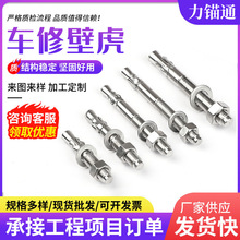 车修壁虎拉爆膨胀钉栏杆幕墙螺丝金属膨胀螺栓护栏外修车壁虎螺栓
