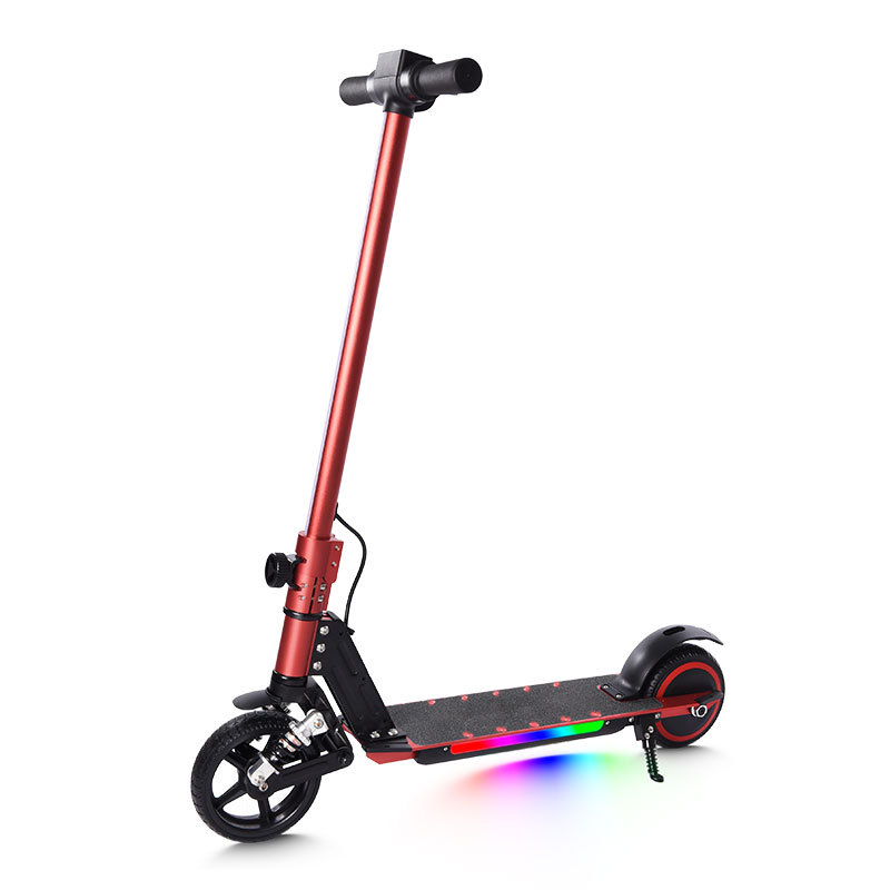 Patinete eléctrico infantil MK028, plegable y portátil, fabricado en aleación de aluminio, suministro exclusivo transfronterizo al por mayor, éxito de ventas en el extranjero.