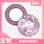 pu便携台式手持补妆镜