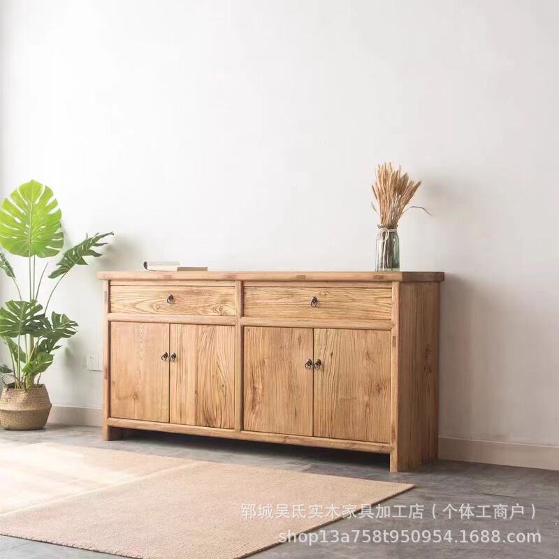 复古老榆木斗柜家居进门多功能玄关收纳柜批发老榆木餐边柜|undefined