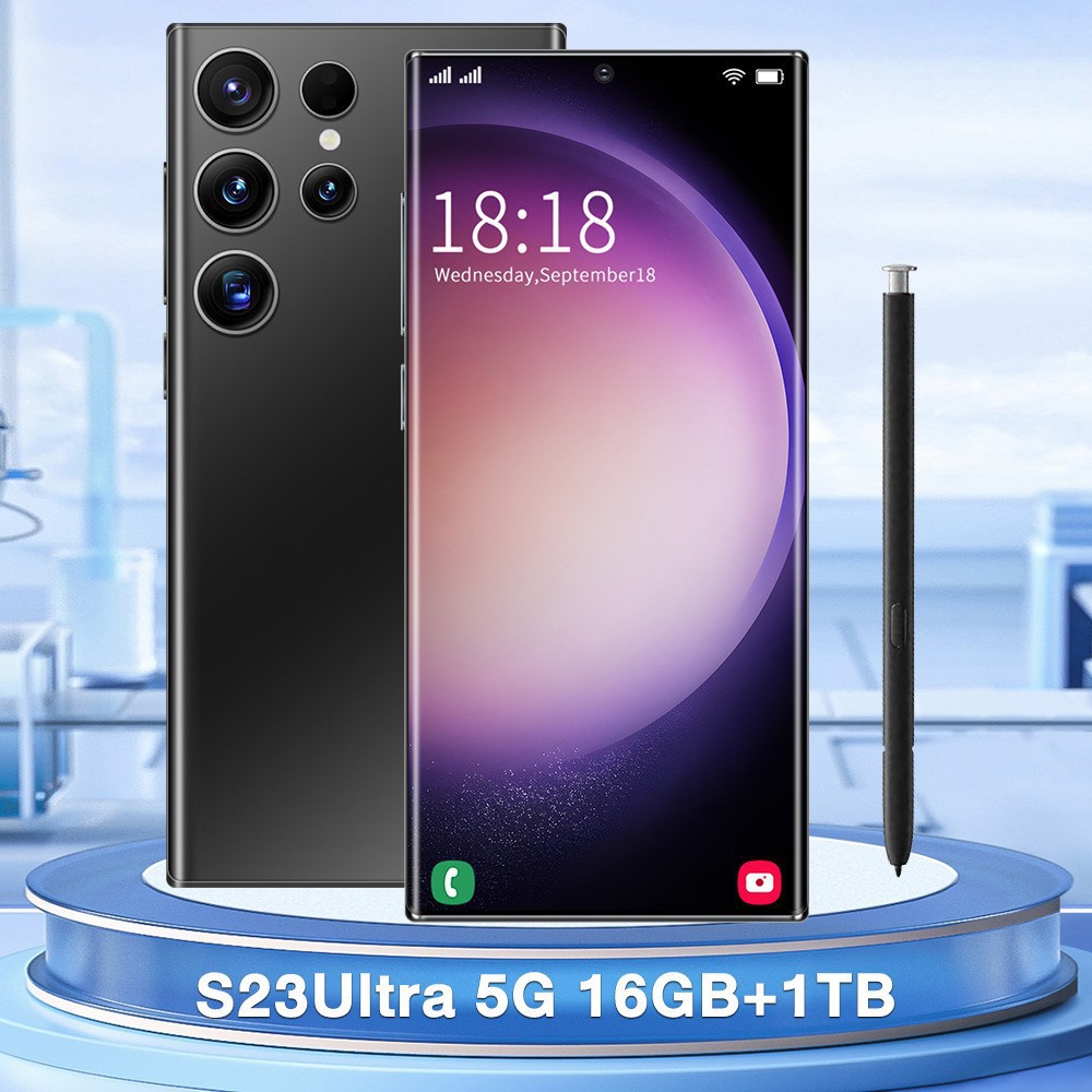 Nuevo teléfono móvil de comercio exterior transfronterizo S23 Ultra7.3 pulgadas con bolígrafo incorporado real 5G fábrica soporte al por mayor