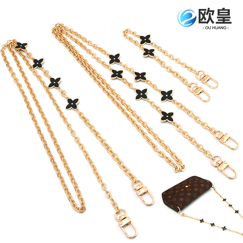 新型の金属のカバンのチェーンの四つ葉の草のチェーンの肩のベルトの斜めのスパンのカバンはdiyを持って携帯電話の携帯電話の装飾の部品を改造します。|undefined