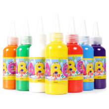儿童涂鸦手指画颜料60ml 幼儿园手绘美术材料12色水粉颜料可水洗