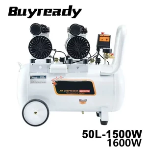 220V 50L 1500W 1600W Yağsız Səsiz Kiçik Sənaye Hava Kompressoru