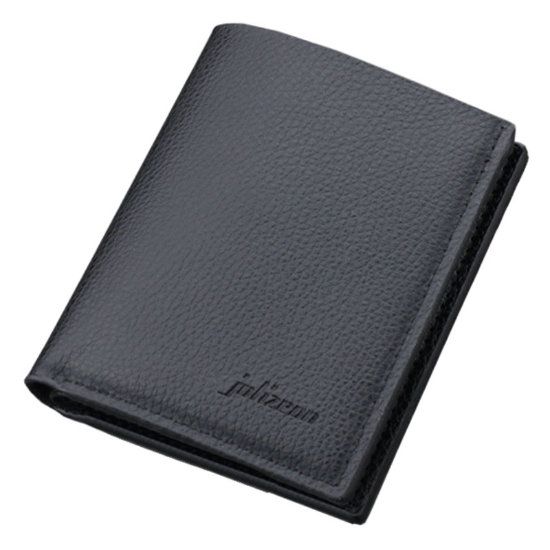 La cartera de los hombres simples puede sostener la licencia de conducir dos dobleces