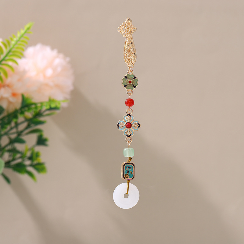 Antigüedades Cheongsam, tendencia nacional, temperamento, temperamento, colgante, broche, ropa de té Hanfu, borlas, retro, maquillaje chino, accesorios para mujeres