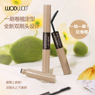 WODWOD Thick Double-headed Mascara Long Curled Roots Waterproof Sizzling Mascara