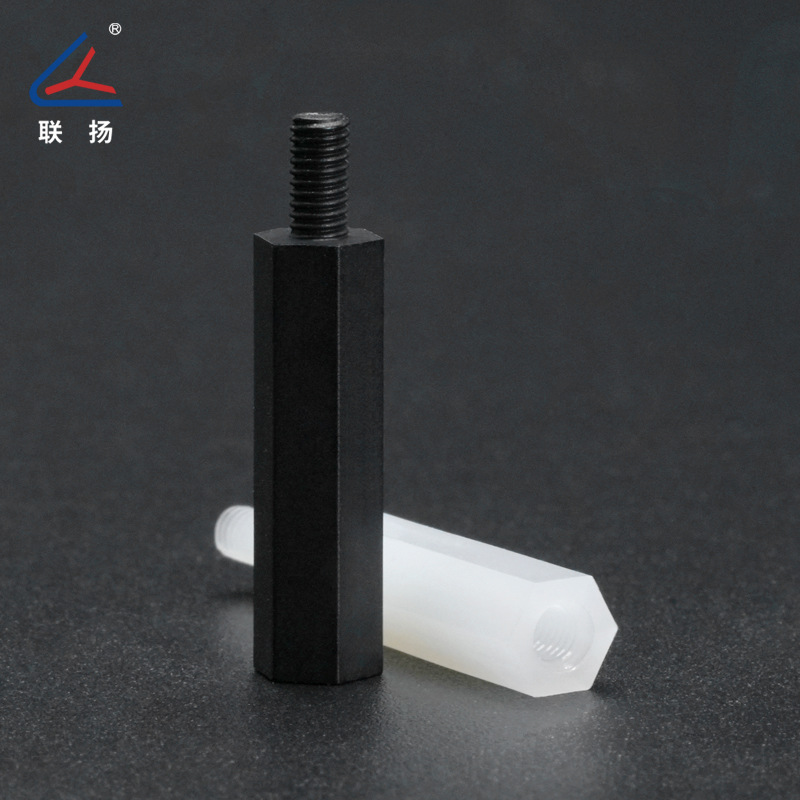 联扬M3单头六角尼龙隔离柱PCB板间隔柱线路板支撑柱塑料绝缘批发