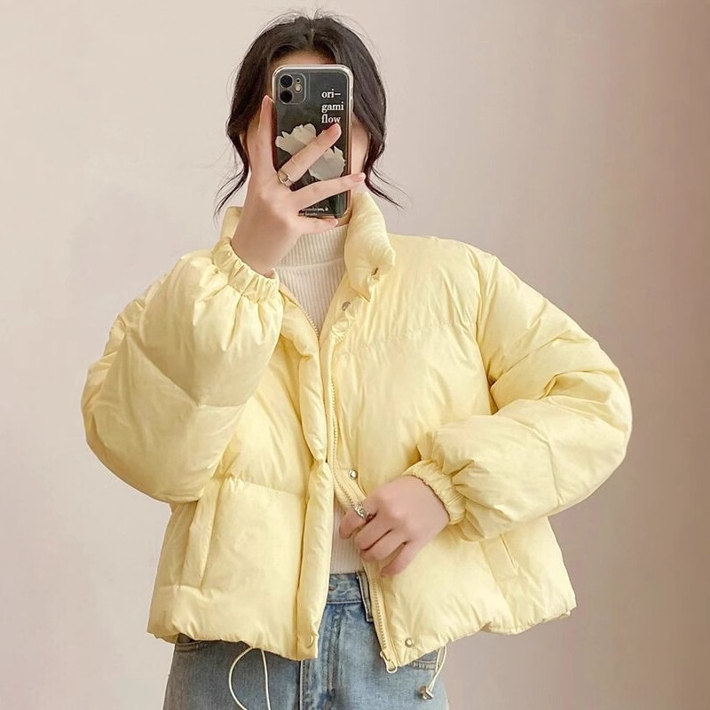 Down cotton-padded jacket women's short 2023 new Korean version of the small loose fashion bread jacket cotton-padded clothes live foreign trade tide Down cotton-padded jacket women's short 2023 new Korean version of the small loose fashion bread jacket cotton-padded clothes live foreign trade tide