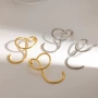 几何真空电镀不规则耳钉