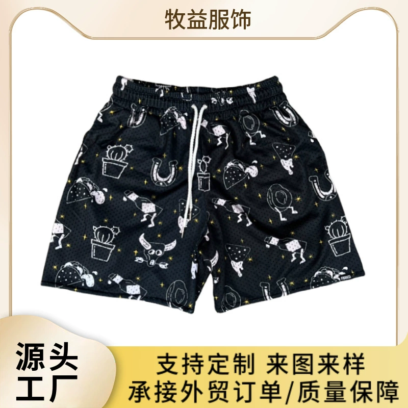 Мужские пляжные шорты на заказ с цифровым принтом, повседневные быстросохнущие брюки для отдыха на природе, плавки с четырехсторонней растяжкой.