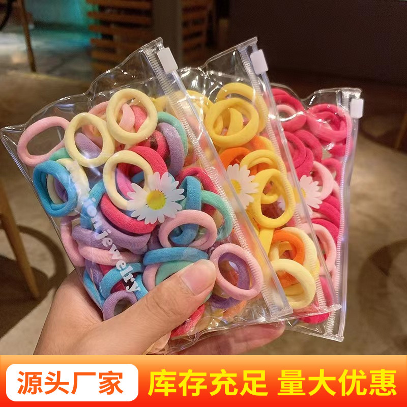 Pequeño anillo de cabello para niños anillo de toallas para niñas cuerda sin costuras correa de cabello para bebés anillo de pulgar adornamiento para el cabello al por mayor
