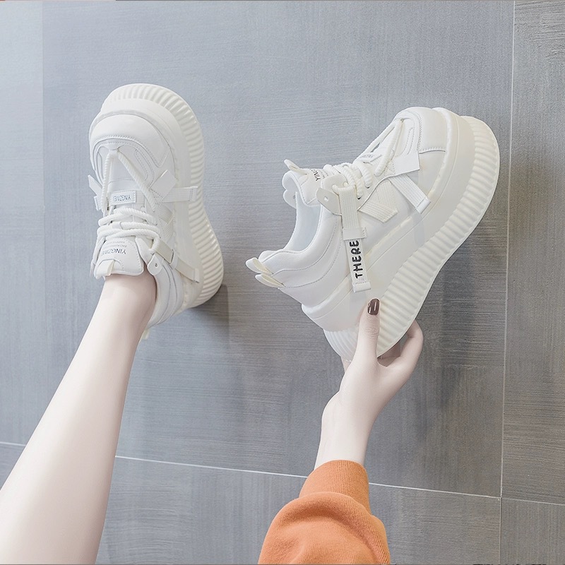 Scarpe basse casual con suola spessa da papà, da donna, versatili, 2024, nuova tendenza moda autunno, modello pan di Spagna, per bambini_voghion.com