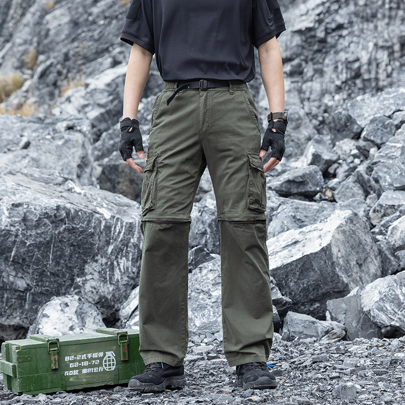 Men's New Trendy Fashion Mountain-Style Tactical Pants Summer Loose Straight Casual Outdoor Sports Trousers Men's New Trendy Fashion Mountain-Style Tactical Pants Summer Loose Straight Casual Outdoor Sports Trousers
