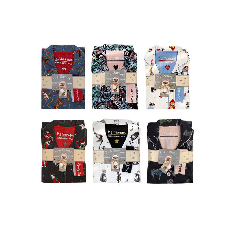PJSawage秋冬保暖加厚磨毛家居服睡衣套装 轻柔棉质女士月子服pjs|undefined