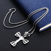 Classic sweater, pendant hip-hop style stainless steel, necklace suitable for men and women, European style