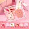 Fuchsia ceramic spoon, towel, postcard, банка для хранения with butterfly, flashing light